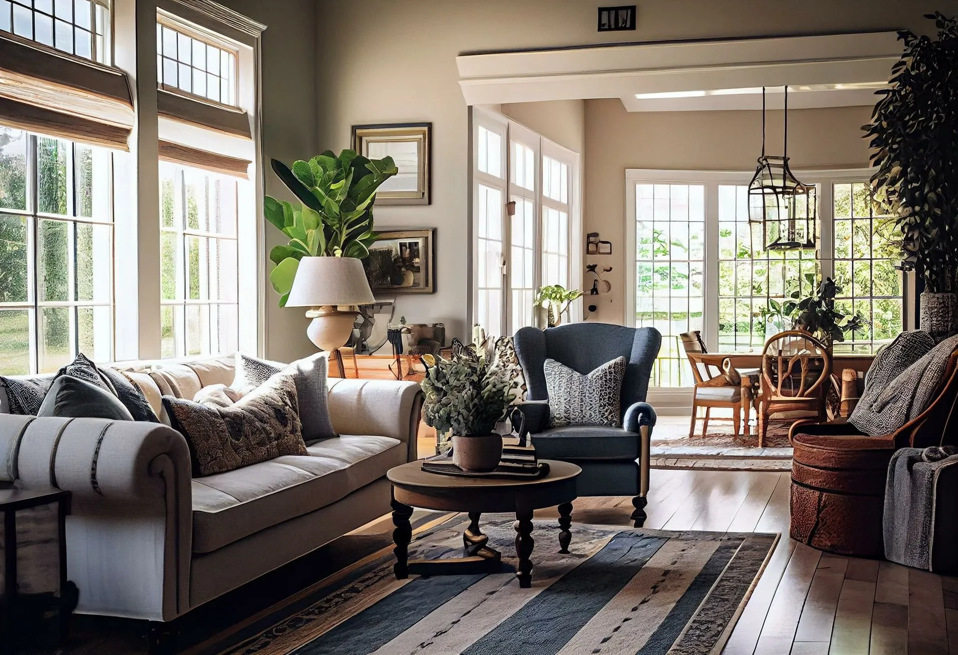 stock image of living area in house