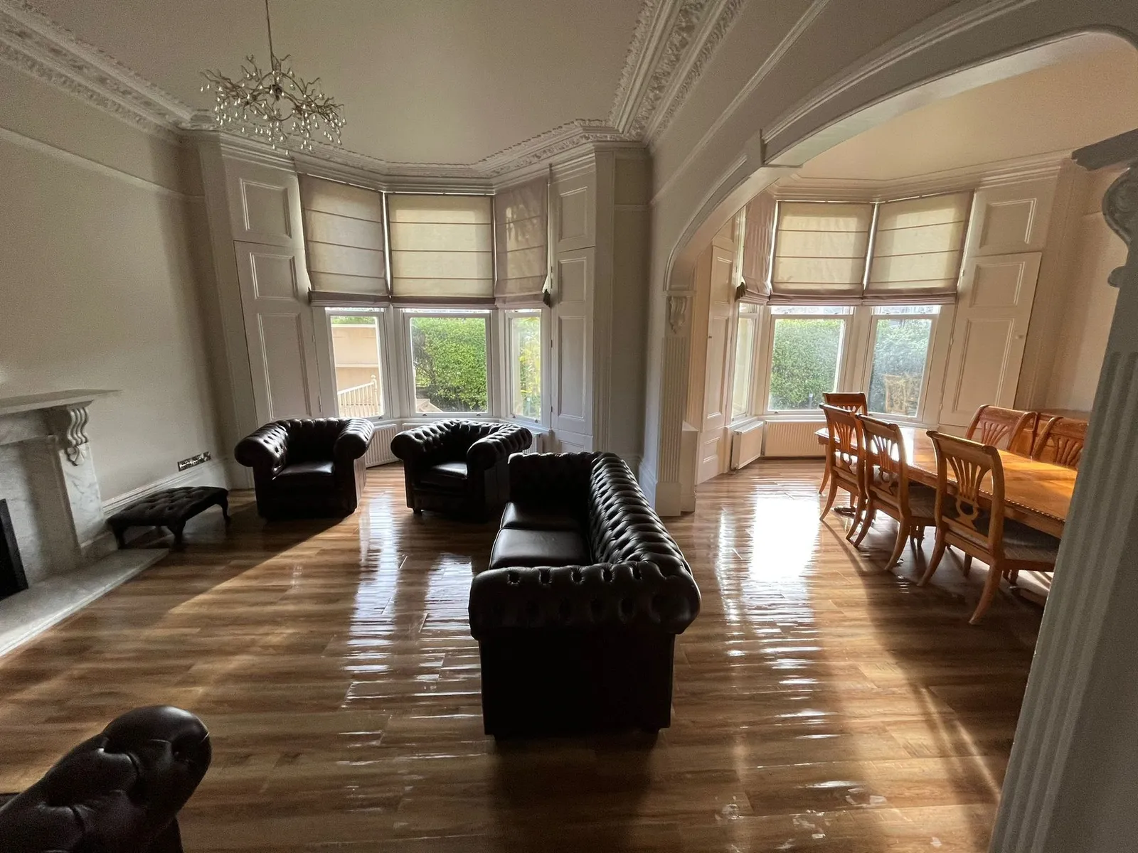 albert quadrant house living and dining area after renovation